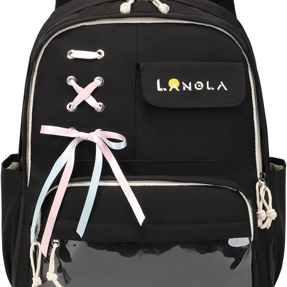 Lanola Girl School Backpack Casual Daypack Bookbag Elementary College Travel